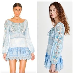 LoveShackFancy Chelie Dress in Seafoam Pearl Size 12 NEW NWT